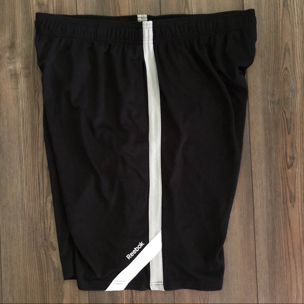 Black, Gray, & White Reebok Basketball Shorts